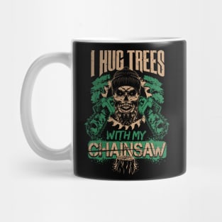 Lumberjack Woodworker Chainsaw Gift Mug